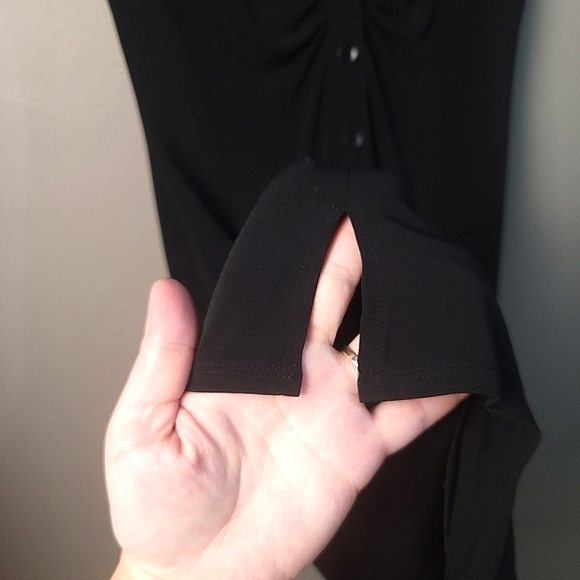 Laundry by SS EUC Classic Black Timeless Button-Up Knee-Length Dress - SIZE 0 - Picture 8 of 11